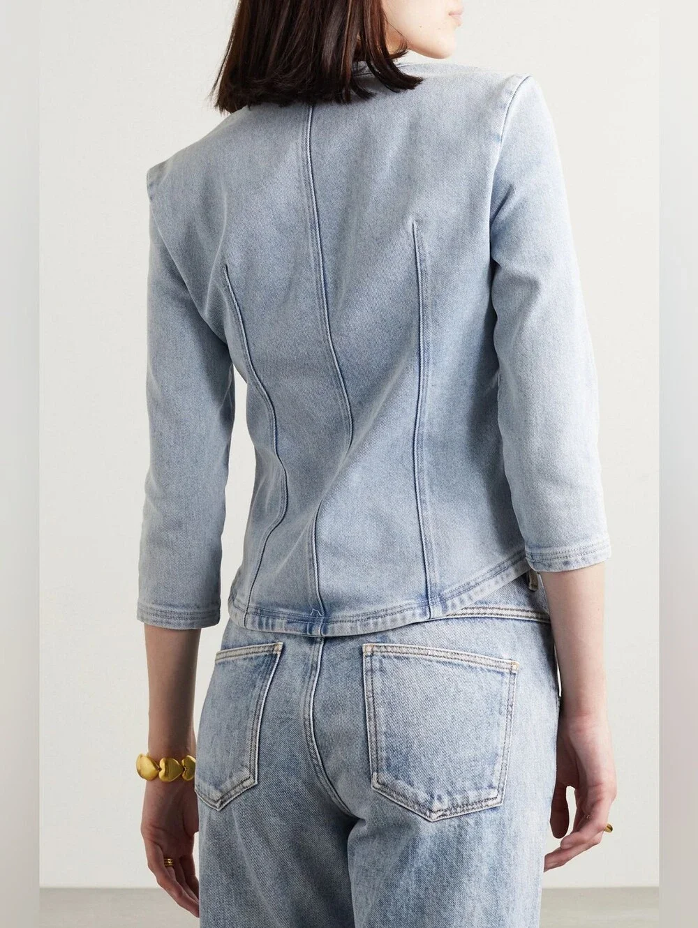 Isabel Marant Vanio Denim Corset Top - FR 36